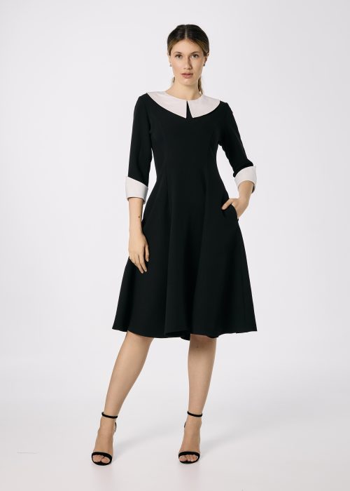 rochie neagra eleganta