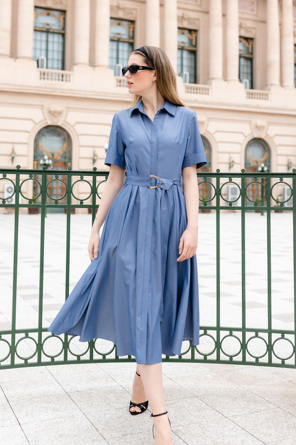 ROCHIE CAMASA DIN DENIM SUBTIRE - imagine 3