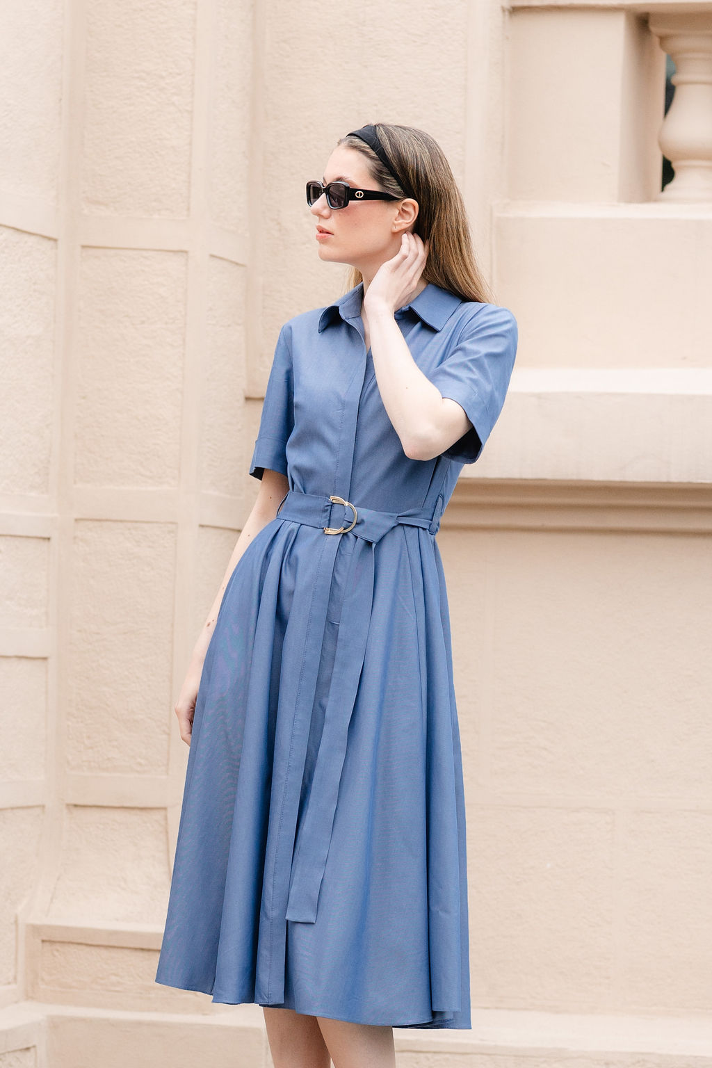 ROCHIE CAMASA DIN DENIM SUBTIRE - imagine 7