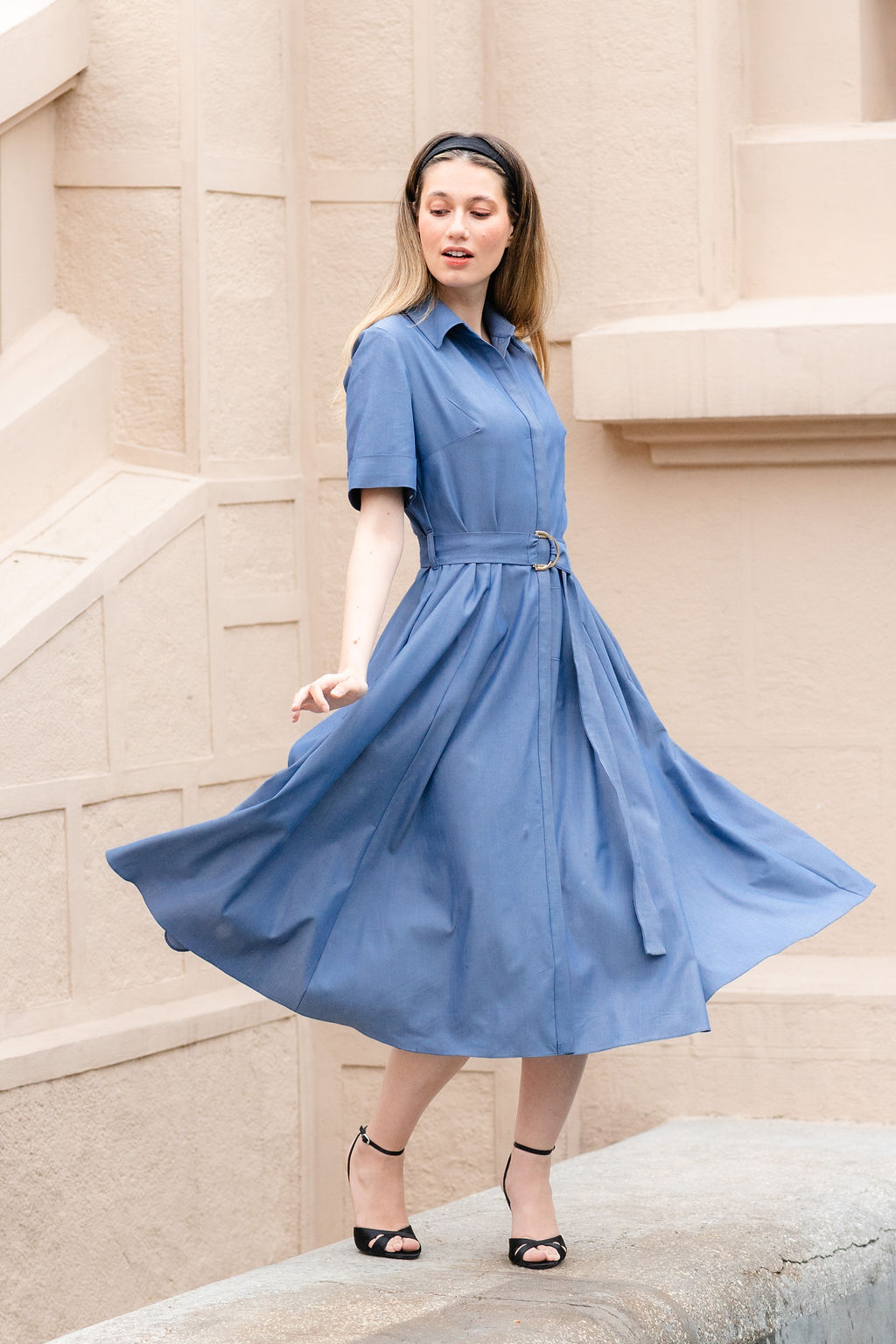 ROCHIE CAMASA DIN DENIM SUBTIRE - imagine 8
