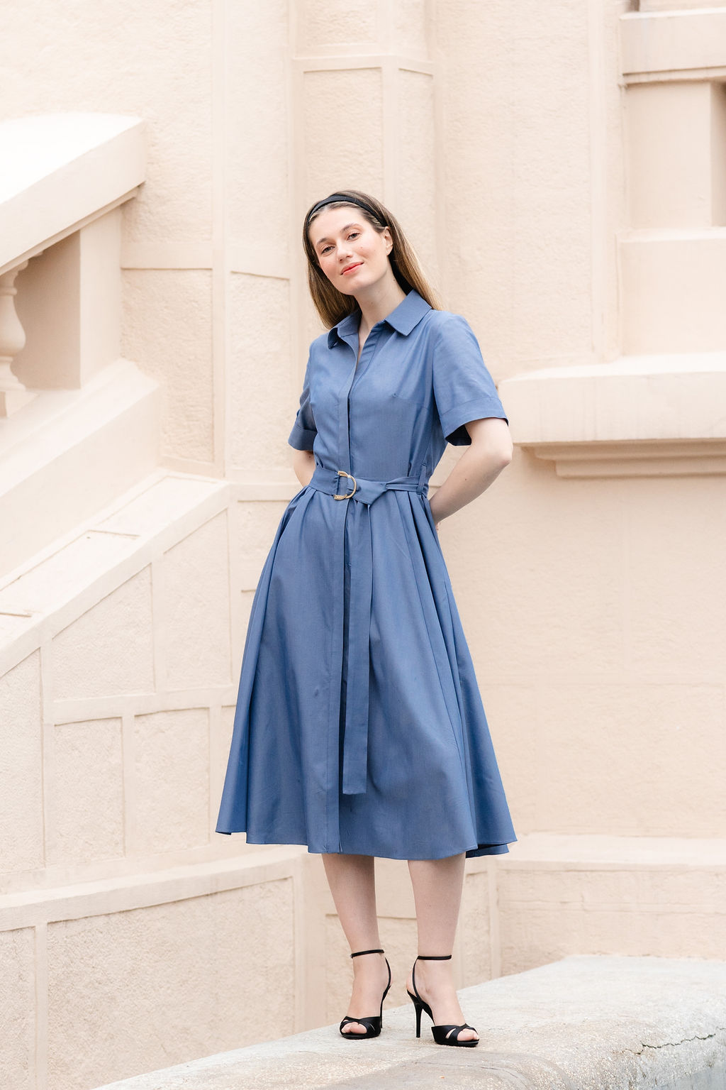 ROCHIE CAMASA DIN DENIM SUBTIRE - imagine 9