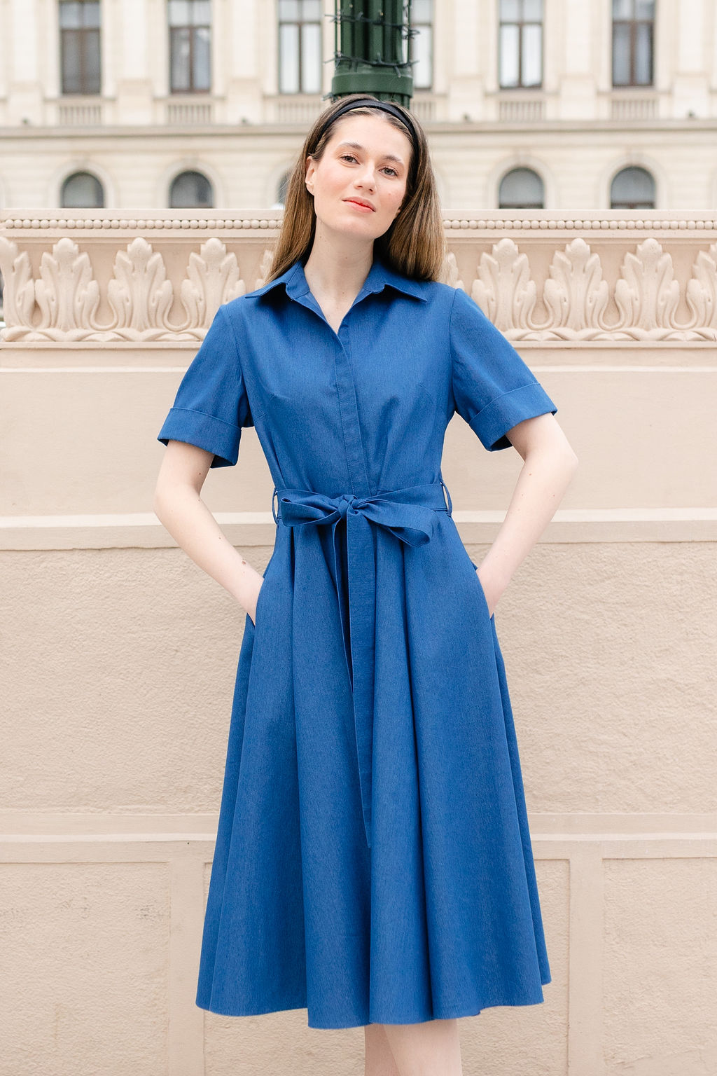 ROCHIE CAMASA DIN DENIM - imagine 2