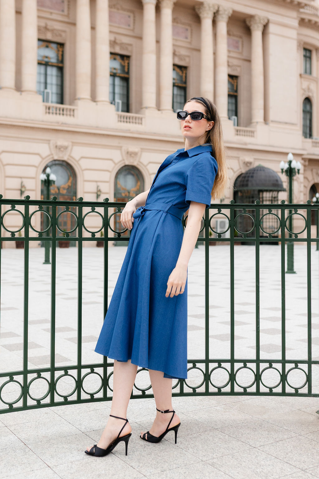 ROCHIE CAMASA DIN DENIM - imagine 3