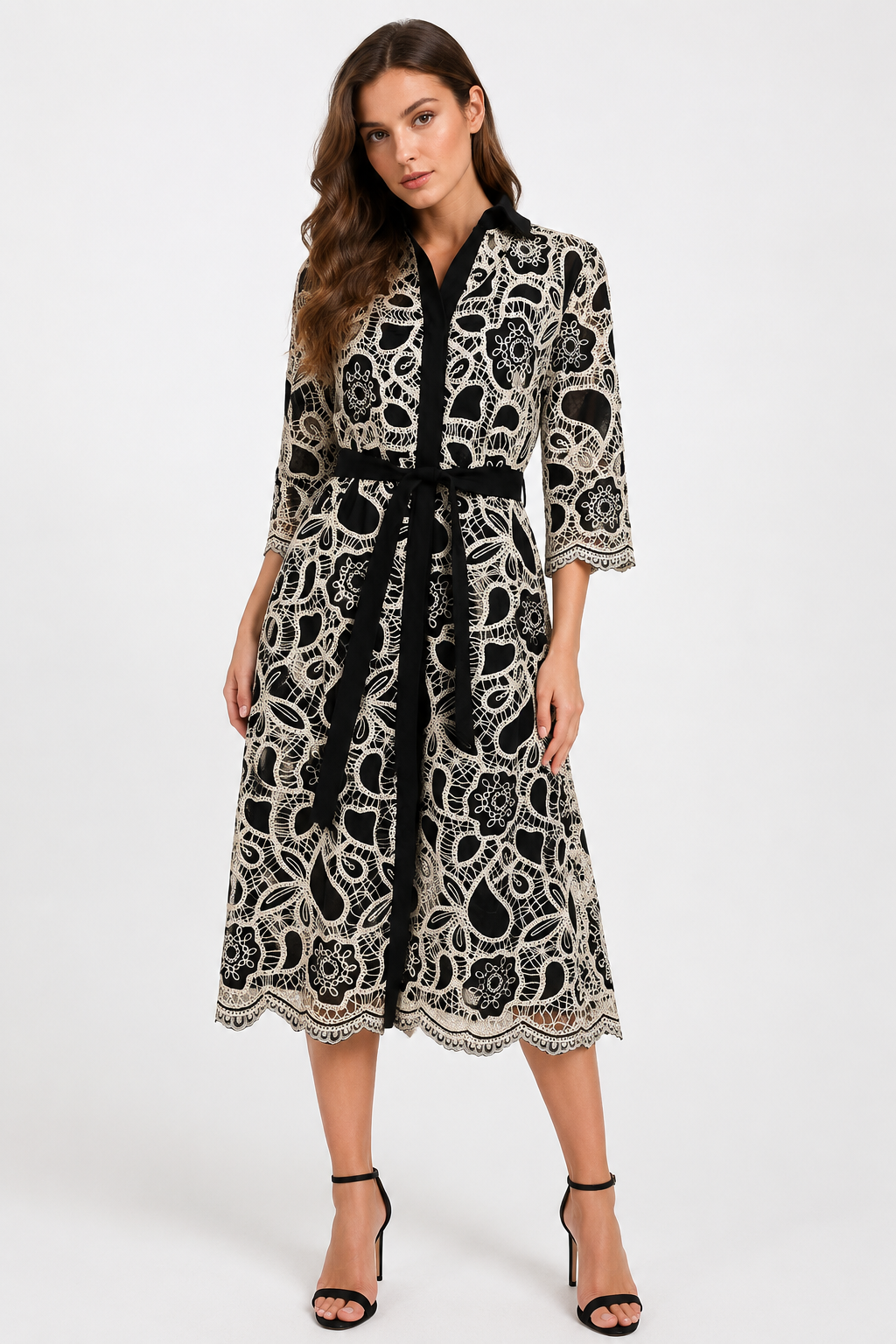 ROCHIE CAMASA DIN BUMBAC BRODAT - imagine 4