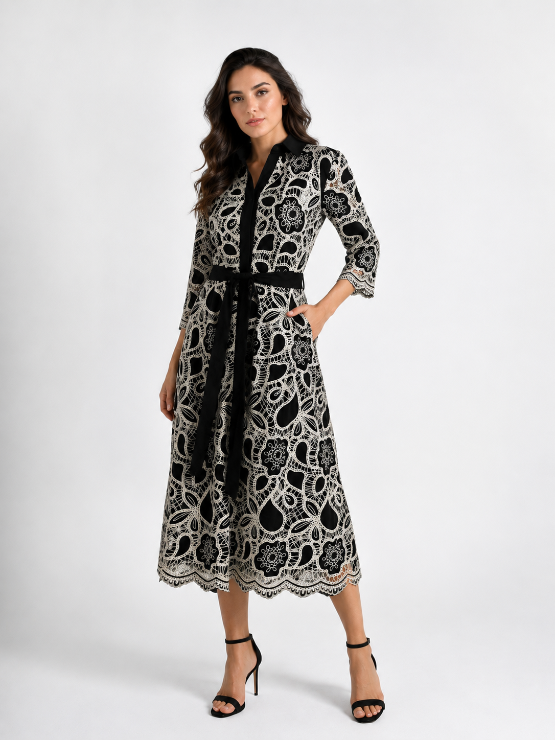 ROCHIE CAMASA DIN BUMBAC BRODAT