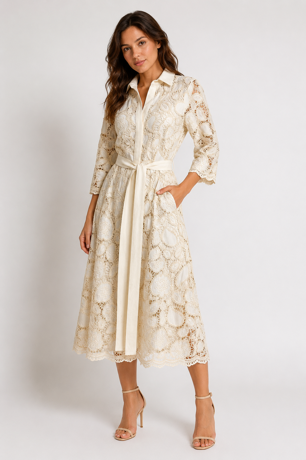 ROCHIE CAMASA DIN BUMBAC BRODAT